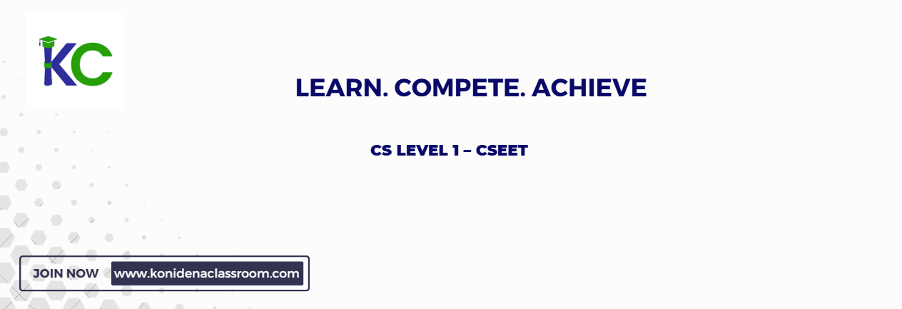 CS Level 1  –  CSEET (Company Secretary Executive 